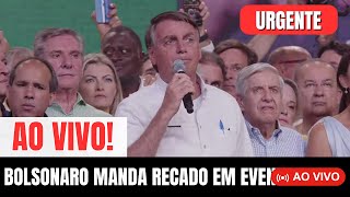 🔴 AO VIVO BOLSONARO MANDA RECADO À ESQUERDA EM EVENTO DO PL [upl. by Arracot]