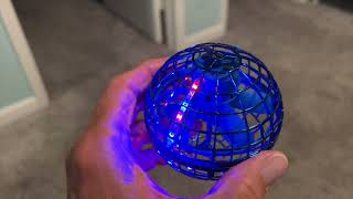 How to start and stop the flying Magic Hover Ball wonder sphere boomerang ball [upl. by Norris]