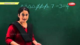 Subtraction 1 to 9  Maths for Kids  Kindergarten Maths School Syllabus  Maths For Pre School [upl. by Rednazxela]