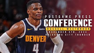 Russell Westbrook Full Postgame Press Conference vs Thunder 🎙  11624 [upl. by Ettennahs789]