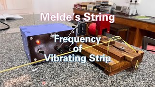 Melde‘s String  Frequency of vibrating strip [upl. by Marpet]