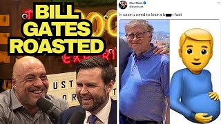 Joe Rogan And JD Vance ROAST Bill Gates [upl. by Ahcim388]