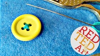 Make Fabric Buttons  With NO kit or machine  Fast Easy Simple Tutorial [upl. by Anivram]