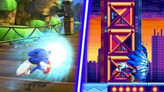 Sonic Mania  Modern Sonic Boost Mod [upl. by Enirac508]