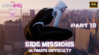 SpiderGwen Side Missions 10 Ultimate Difficulty  MOD SpiderMan PC Remastered [upl. by Mlehliw]