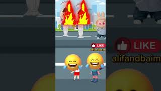 Tengge tengge di kejar hantu 😨 games cartoon trending [upl. by Anelet]