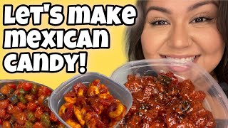 HOW TO MAKE MEXICAN CANDY  DULCES ENCHILADOS RECIPE [upl. by Aisatsan928]