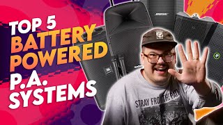 Top five battery powered PA systems  Gear4music Synths amp Tech [upl. by Darrill348]