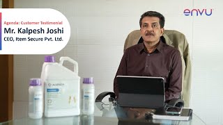 Agenda – Customer Testimonial  Mr Kalpesh Joshi CEO  Item Secure Pvt Ltd [upl. by Spoor762]