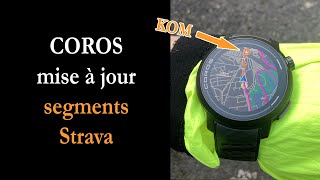 Les segments Strava sur une COROS [upl. by Yrem19]