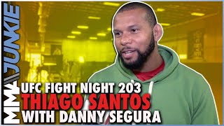 Thiago Santos inspired by Glover Teixeiras UFC title reign Its a big example for me [upl. by Ayot755]