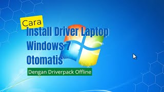 Cara install driver windows 7 di laptop otomatis dengan driverpack offline [upl. by Nilyaj]