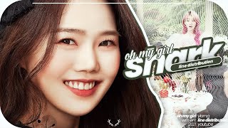 Shark » Oh My Girl 오마이걸 • Line distribution [upl. by Androw]