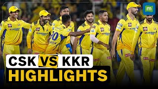 IPL 2024 Match 22 Highlights  CSK beat KKR by seven wickets [upl. by Lowson]