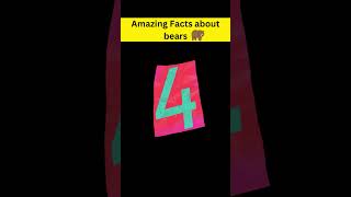 Amazing Facts about bears 🐻 shorts [upl. by Nybor]