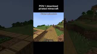 BRO PURCHASED PIRATEDMINECRAFT😂 shorts trending viral minecraft speedrunnervshunter gamerfleet [upl. by Lorrimer]