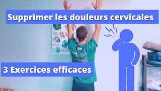 Douleurs cervicales 3 Exercices vraiment efficaces [upl. by Joellen]