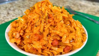 Вкусная Тушеная капуста на сковороде Рецепты из капусты на ужин Тушеная капуста Быстро и Просто [upl. by Jannelle202]