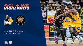 MHP RIESEN Ludwigsburg vs Basketball Löwen Braunschweig  Game Highlights [upl. by Atteuqnas]