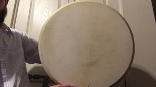 18quot Waltons tunable bodhrán sound test [upl. by Cassil]