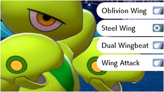 FULL WING MOVES POKEMON TEAM Oblivion Wing Dual Wingbeat Steel Wing Wing Attack Gale Wings [upl. by Ala]