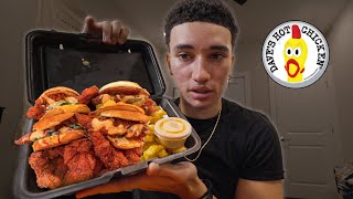 ASMR Mukbang  Trying Daves Hot Chicken [upl. by Atimad105]