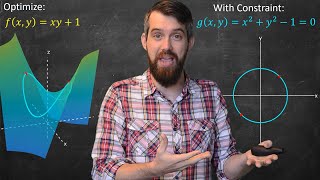 Lagrange Multipliers  Geometric Meaning amp Full Example [upl. by Sinegra]