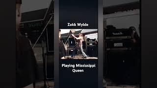 Zakk Wylde playing quotMississippi Queenquot guitargod zakkwylde throwback mississippiqueen [upl. by Akinak]