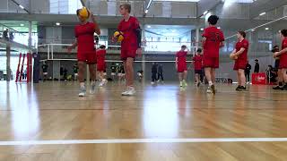 HS Volleyball Div 1 Barker vs Trinity Winter game 1  Unedited full gameplay  CAS [upl. by Luelle]