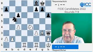 FIDE Candidates 2022  Rounds 79 [upl. by Naitsihc]