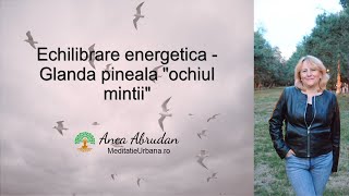 Echilibrare si vindecare energetica  Glanda pineala quotochiul mintiiquot [upl. by Ellerret]