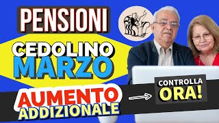 PENSIONI 👉 CEDOLINO MARZO IN ARRIVO❗️ VERIFICA AUMENTO ADDIZIONALI COMUNALI ✅ [upl. by Cadmar]