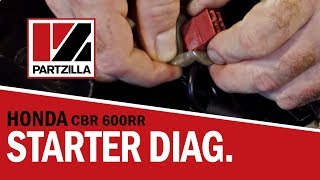 How to Diagnose Starter Problems on a Honda CBR 600 RR  Partzillacom [upl. by Anyala216]