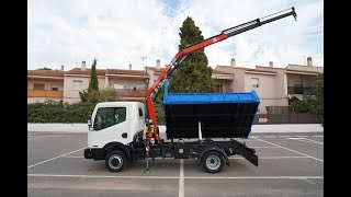 NISSAN NT400 VOLQUETE TRIVUELCO Y PLUMA PMA 3500KG EN SERVEAL AUTOMOCION [upl. by Cindi]