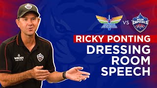 Ricky Pontings Dressing Room Speech  LSG v DC  IPL 2022 [upl. by Amlas]