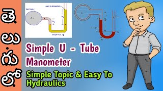 simple u tube manometer full information in teluguderivation of utube manometer [upl. by Velvet86]