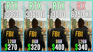 RTX 3060 vs RTX 3060 TI vs RTX 3070 vs RX 6750 XT  Test in 15 Games [upl. by Idnym424]