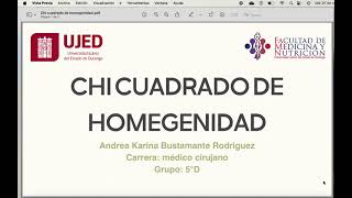 Chi cuadrado de homogeneidad [upl. by Monie]