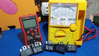 paano mag test ng capacitor gamit ang analog at digital tester [upl. by Eicram]