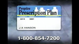 Peoples Prescription Plan Commercial from 2002 [upl. by Vincenz]