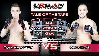 Urban Fight Night 3 Fight 12 Orcun As vs Tom Hamilton [upl. by Ayhtnic]