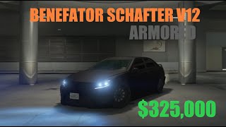 Buying The Armored Benefactor Schafter V12 GTA ONLINE [upl. by Olbap]