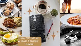 Large Family Meal Plan With Me  Health amp Wellness Planner  Plan with me  Miranda Plans [upl. by Stephana880]