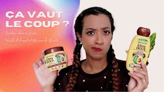 Garnier ULTRA DOUX Huile davocat amp Karité  routine cheveux frisés [upl. by Mikaela]