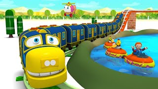 Toy Factory Super Deluxe Train  Chuggi The Cartoon Train for Children [upl. by Maribel718]