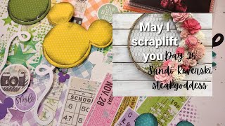 Disney Magic Scrapbook Layout May I scraplift you Day 25 Sandi Reverski Steakgoddess [upl. by Chari]