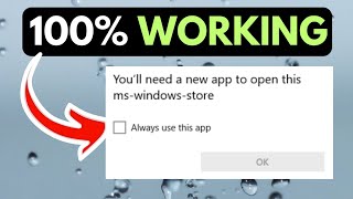 Youll need a new app to open this ms windows store Error on Windows 11 FIXED [upl. by Soracco]