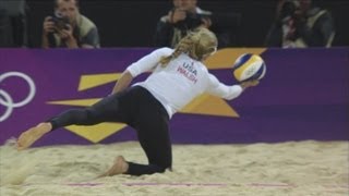 Womens Beach Volleyball Preliminary Round  USA v CZE  London 2012 Olympics [upl. by Lyckman]