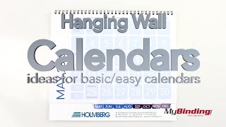 Hanging Wall Calendars  Ideas for Basic Calendars [upl. by Iosep439]