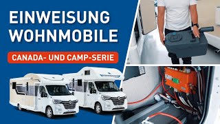 Einweisung in die Wohnmobile der Serien Canada amp Camp bei Ahorn Camp [upl. by Duester]